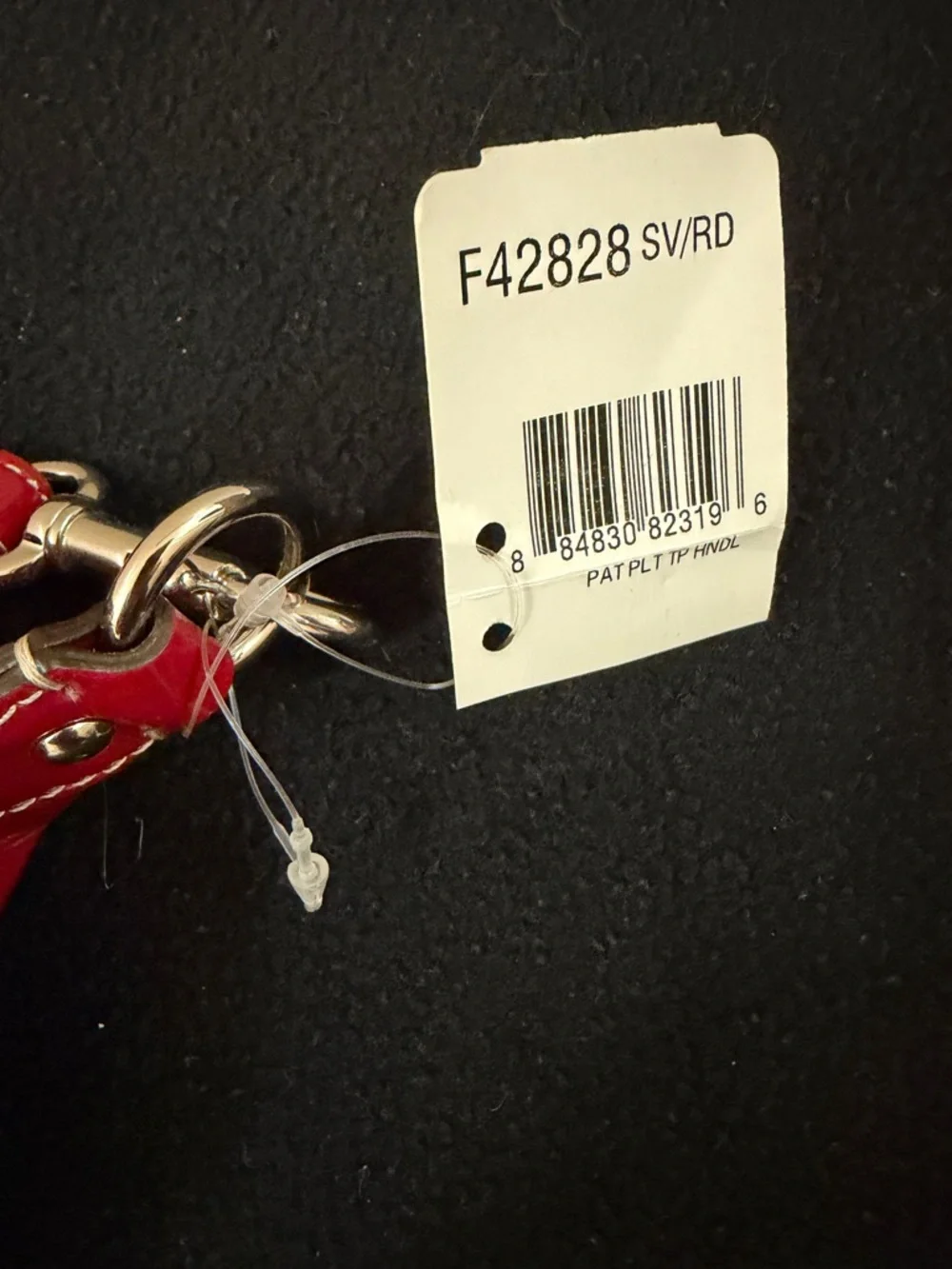 NWT Coach Red patent leather top handle convertible bag - Picture 7 of 9